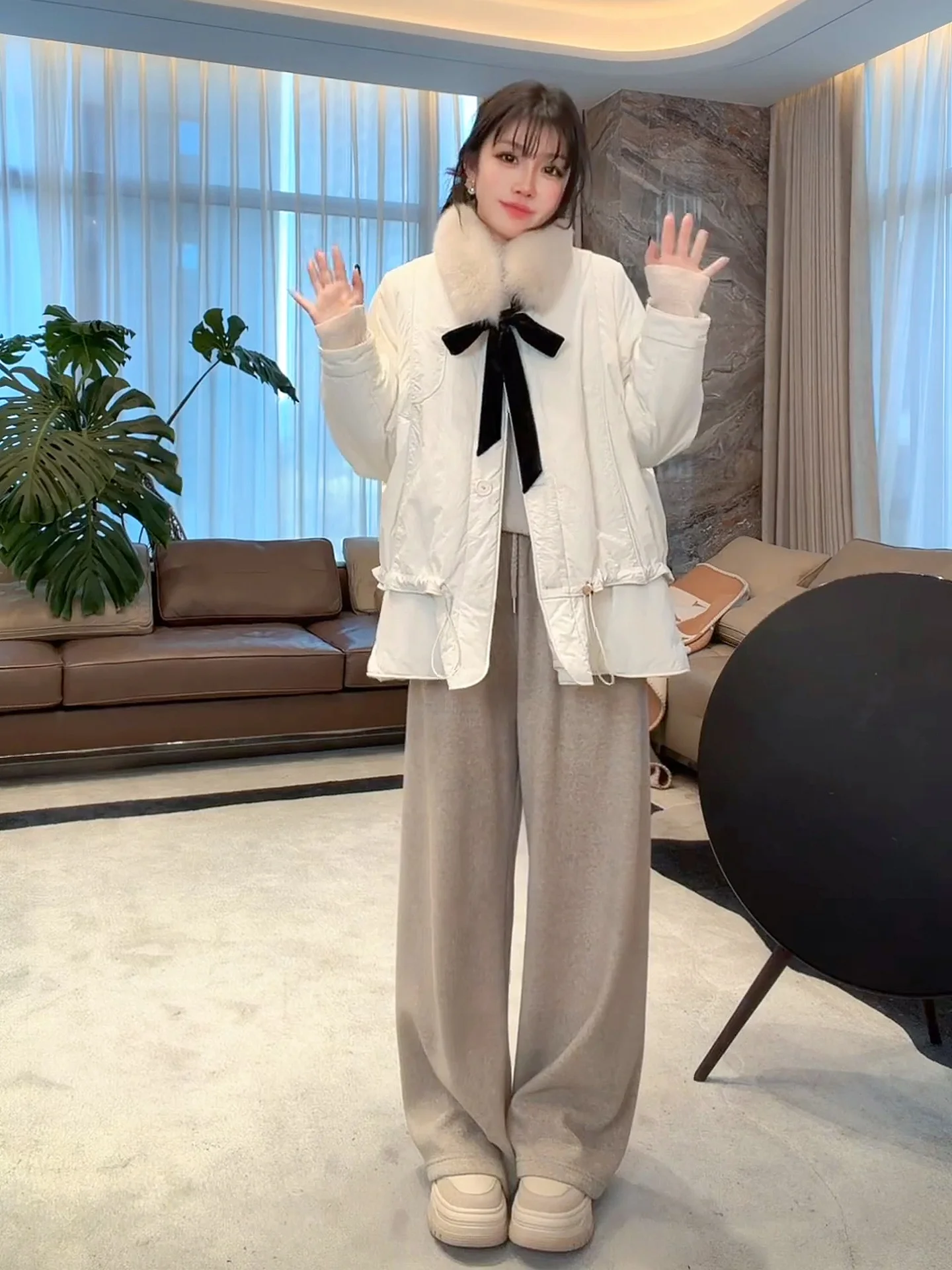 Warmth ME Snow Lotus 95 Goose down Jaet Loose Fitting Bellflower Padded Coat White Goose Feather Anti-aging Spring Autumn W...
Warmth ME Snow Lotus 95 Goose down Jaet Loose Fitting Bellflower Padded Coat White Goose Feather Anti-aging Spring Autumn W...