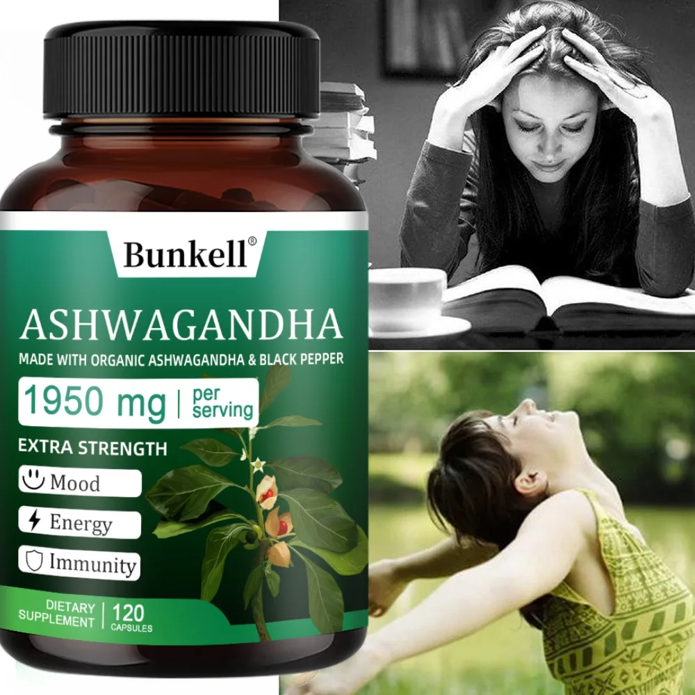 Organic Ashwagandha Root Extract, Stress Relief, High Absorption, Mood Support & Natural Immune Boost
Organic Ashwagandha Root Extract, Stress Relief, High Absorption, Mood Support & Natural Immune Boost