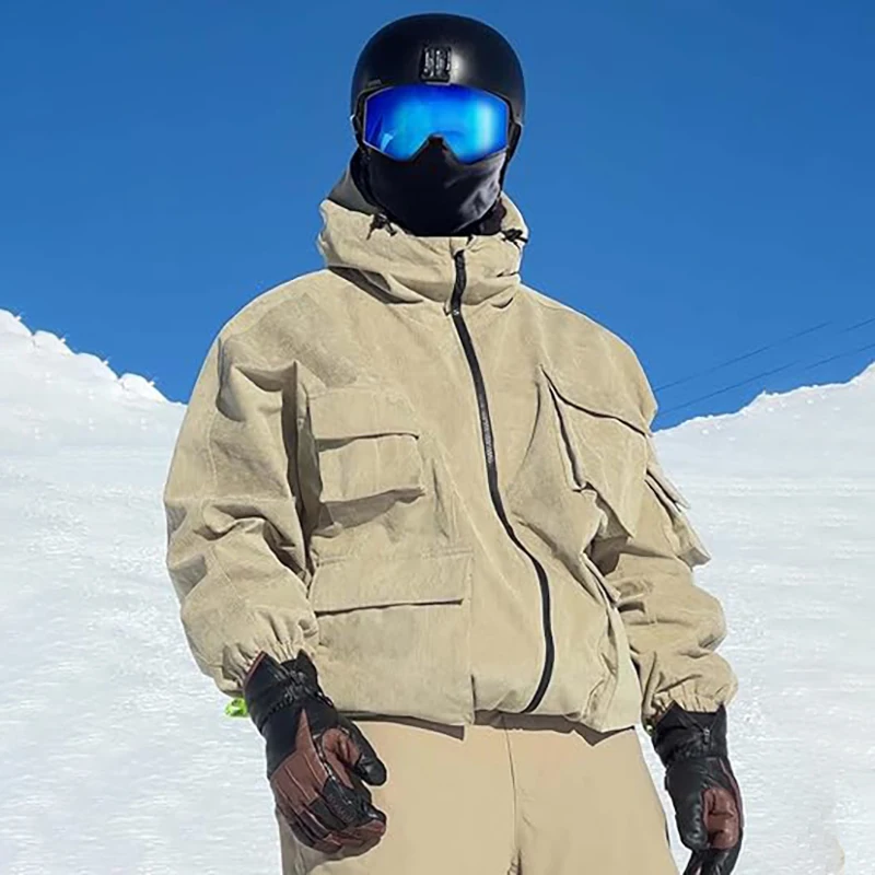 2026 Men Snowboarding Jacket Baggy Women Ski Jackets Cargo Snow Coats Waterproof Windproof Warm Multi-Pockets Sports Outdoor
2026 Men Snowboarding Jacket Baggy Women Ski Jackets Cargo Snow Coats Waterproof Windproof Warm Multi-Pockets Sports Outdoor