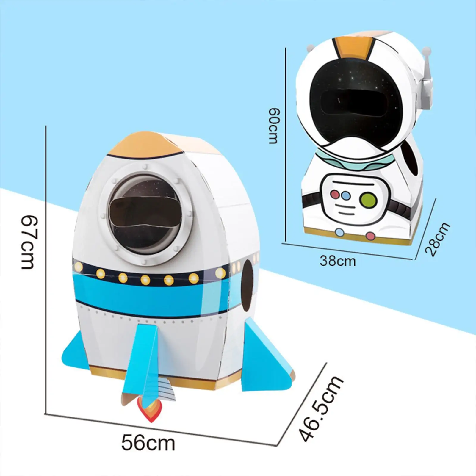 Creative Rocket Cardboard Box Model for Children Space Themed Party Photo Backdrop Event Decoration Equipment
Creative Rocket Cardboard Box Model for Children Space Themed Party Photo Backdrop Event Decoration Equipment