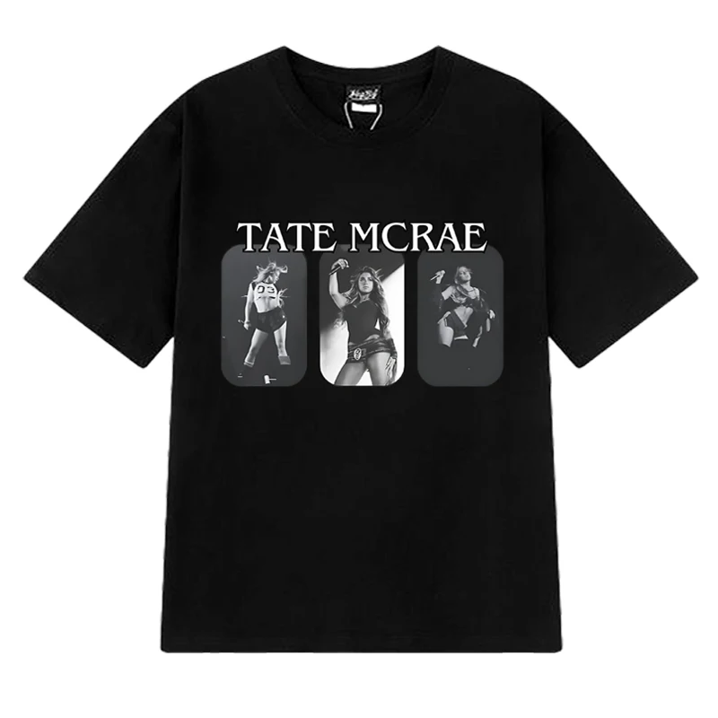 Vintage Tate Mcrae Concert Graphic T Shirt New Men Women Oversized Y2k short sleeve T-shirts Summer Unisex 100% Cotton clothing
Vintage Tate Mcrae Concert Graphic T Shirt New Men Women Oversized Y2k short sleeve T-shirts Summer Unisex 100% Cotton clothing