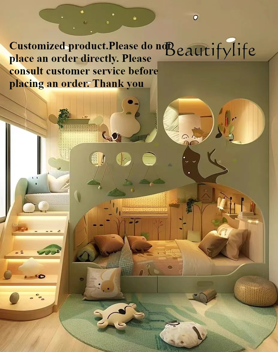 J Whole House Custom Full Solid Wood Children's Tree House Slide Upper And Lower Bunk Beds Solid Wood High Guardrail Bed Mori Se
J Whole House Custom Full Solid Wood Children's Tree House Slide Upper And Lower Bunk Beds Solid Wood High Guardrail Bed Mori Se