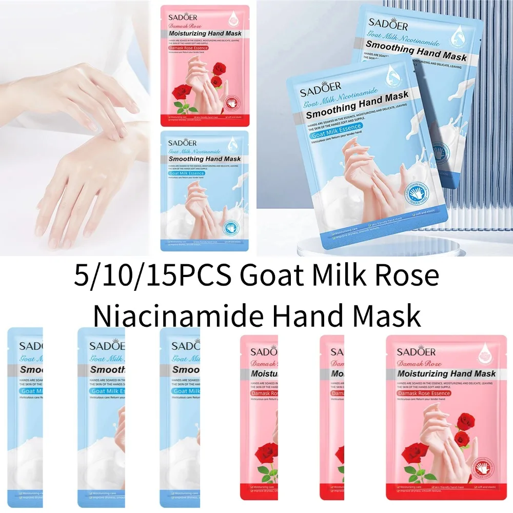 SADOER Rose Moisturizing Hand Mask Whitening Nourishing Anti-aging Hydrating Hand Exfoliating Gloves Hands Skin Care Products
SADOER Rose Moisturizing Hand Mask Whitening Nourishing Anti-aging Hydrating Hand Exfoliating Gloves Hands Skin Care Products