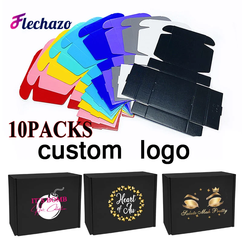 Gift Box Customized Logo 10Pcs Gift Packing Box Wig Products Express Transport Box Kraft Paper Carton Boxes
Gift Box Customized Logo 10Pcs Gift Packing Box Wig Products Express Transport Box Kraft Paper Carton Boxes