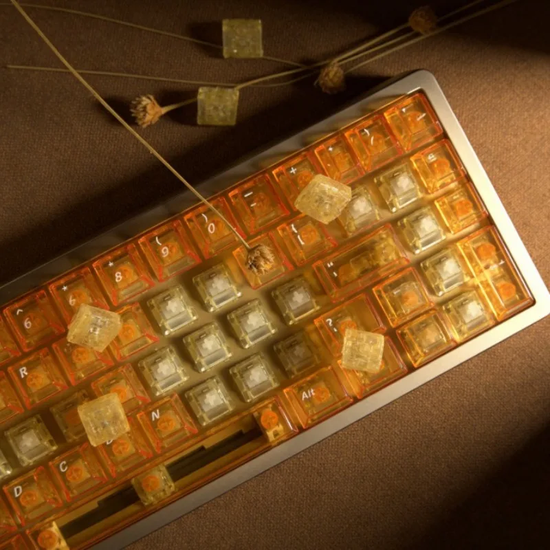 Time Sand Switch Customized Linear Switch HIFI 37g 42g 48g Trigger Translucent Switch Ergonomic Mechanical Keyboard Accessories