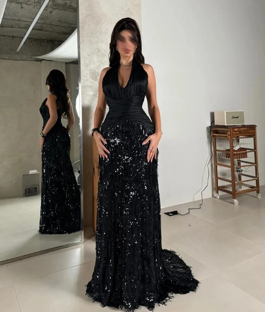 Изысканное вечернее платье трапециевидной формы с блестками по индивидуальному заказу, темпераментное платье без рукавов длиной до пола, платья для выпускного вечера на заказ
Изысканное вечернее платье трапециевидной формы с блестками по индивидуальному заказу, темпераментное платье без рукавов длиной до пола, платья для выпускного вечера на заказ