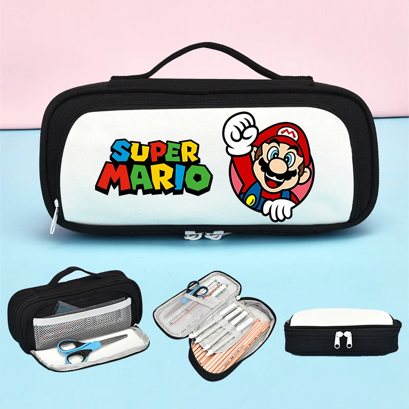 New Super Marios Pencil Case Luigi Yoshi Cartoon Anime Figures Pen Pouch Youth Kawaii Large Capacity Pencil Bags Stationery Bag
New Super Marios Pencil Case Luigi Yoshi Cartoon Anime Figures Pen Pouch Youth Kawaii Large Capacity Pencil Bags Stationery Bag