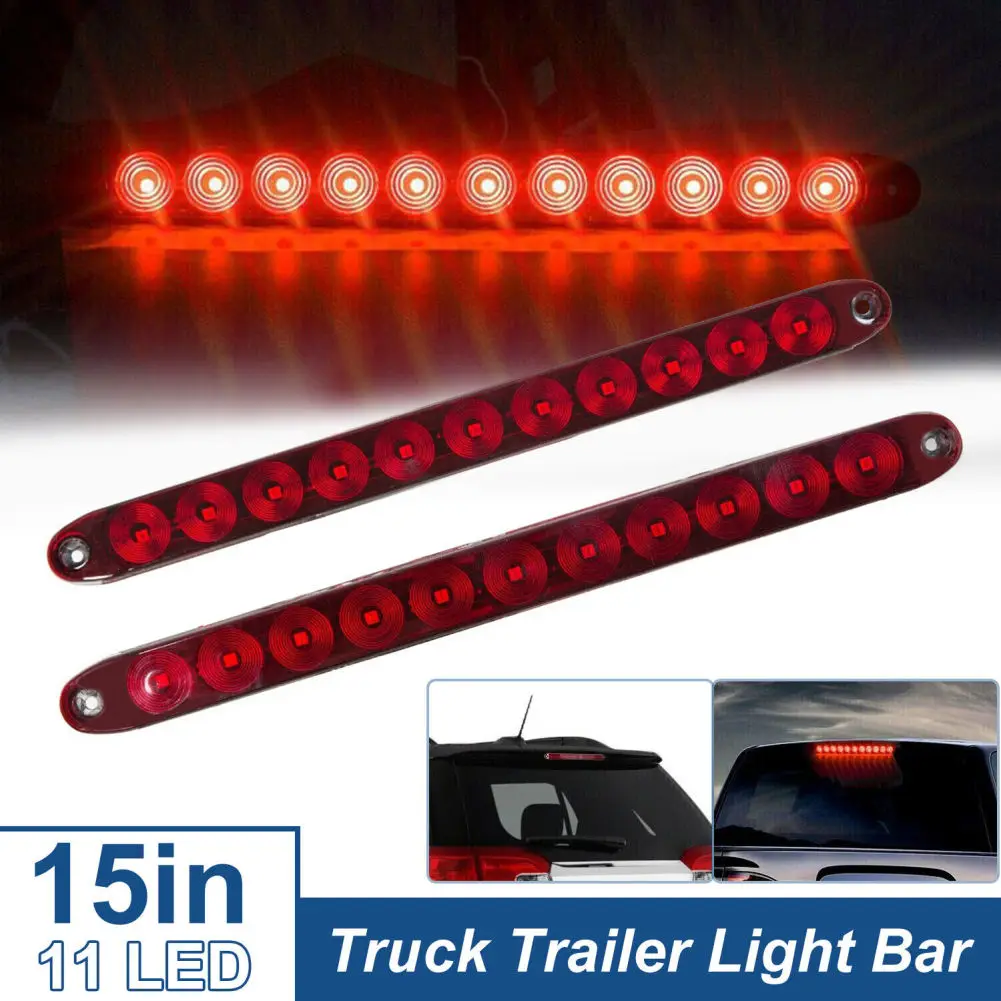 1 Pair 12V 11LED Trailer Brake Tail Light Replacement Waterproof Brake Strip Light Identification Lamp For Marine Boats Offroad
1 Pair 12V 11LED Trailer Brake Tail Light Replacement Waterproof Brake Strip Light Identification Lamp For Marine Boats Offroad