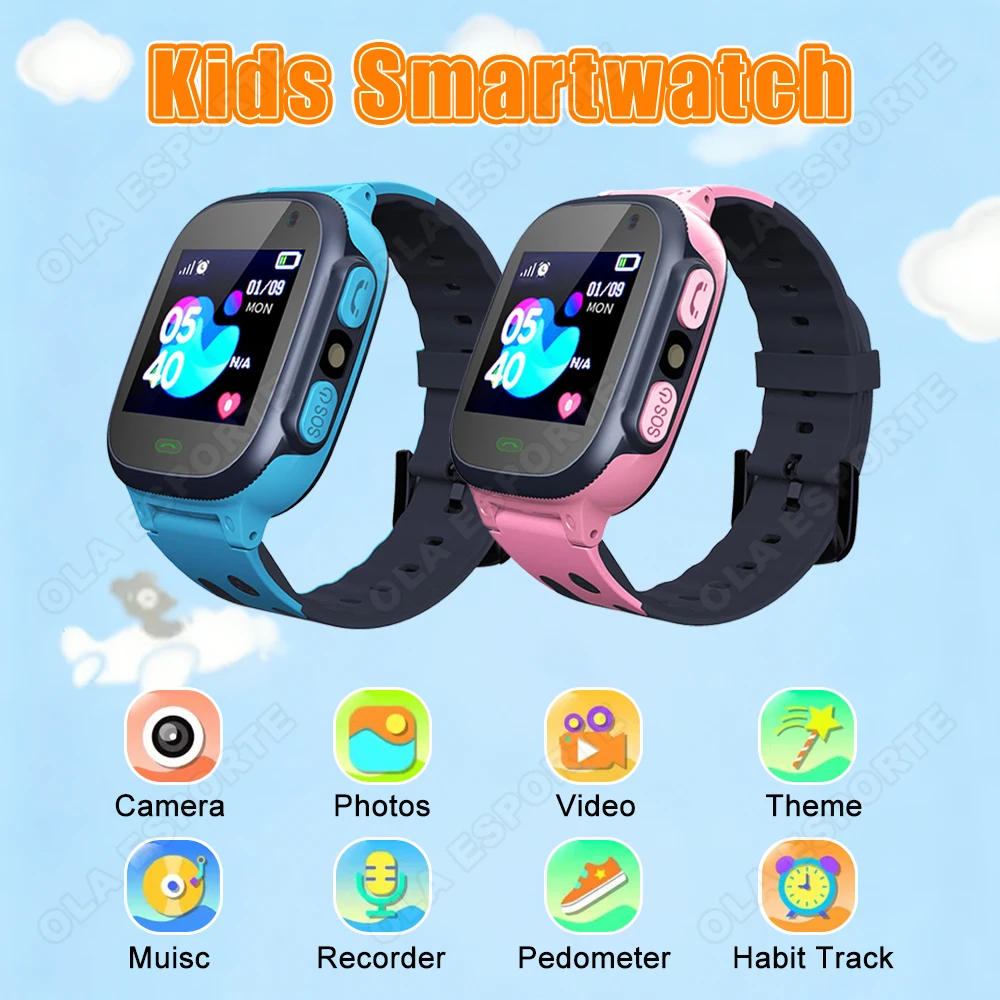 New Kids Smart Watch SOS GPS Tracker HD Camera Flashlight Calculator 1.44" Screen Children's Smartwatch Christmas Gift Boy Girl
New Kids Smart Watch SOS GPS Tracker HD Camera Flashlight Calculator 1.44" Screen Children's Smartwatch Christmas Gift Boy Girl