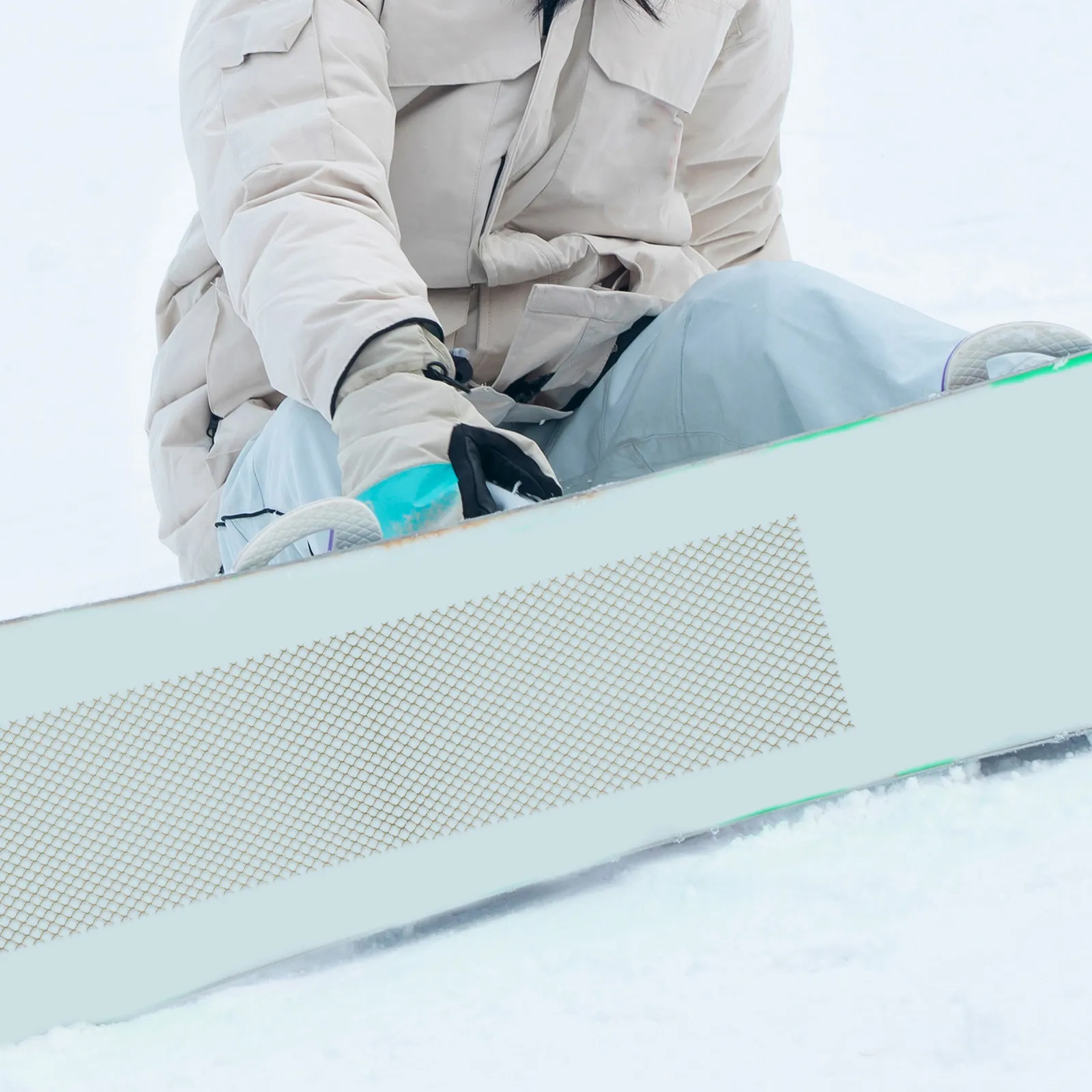 Snowboard Mesh Longlasting Ski Protective Skin Flexible Antifreezing Mesh Preventing Ice for Ski Board Accessories
Snowboard Mesh Longlasting Ski Protective Skin Flexible Antifreezing Mesh Preventing Ice for Ski Board Accessories