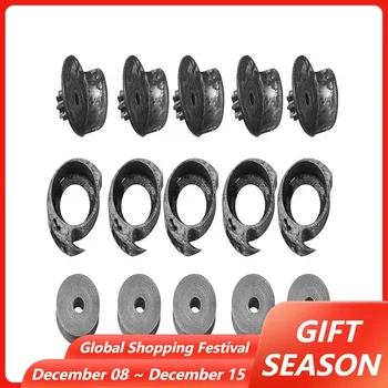 5 Set Hand-cranked Shoe 수선 기계 부품 5 Bobbin Cases 5 Bobbins 5 섀시 스풀 셔틀 보빈 수리 재봉 액세서리