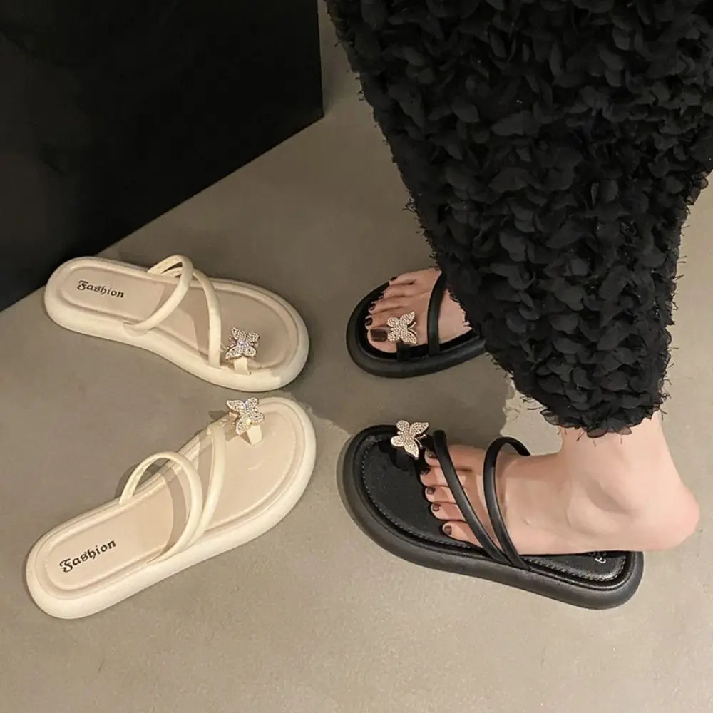 Casual Non-Slip Crystal Butterfly Flip Flops Sweet Soft Sole Beach Toe Slippers Shoes Beachwear Flat Bottom Slippers Bedroom
Casual Non-Slip Crystal Butterfly Flip Flops Sweet Soft Sole Beach Toe Slippers Shoes Beachwear Flat Bottom Slippers Bedroom