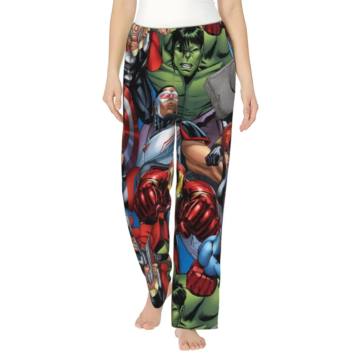 Custom Printed Spider Man Pajama Pants for Women Sleep Sleepwear Bottoms with Pockets
Custom Printed Spider Man Pajama Pants for Women Sleep Sleepwear Bottoms with Pockets