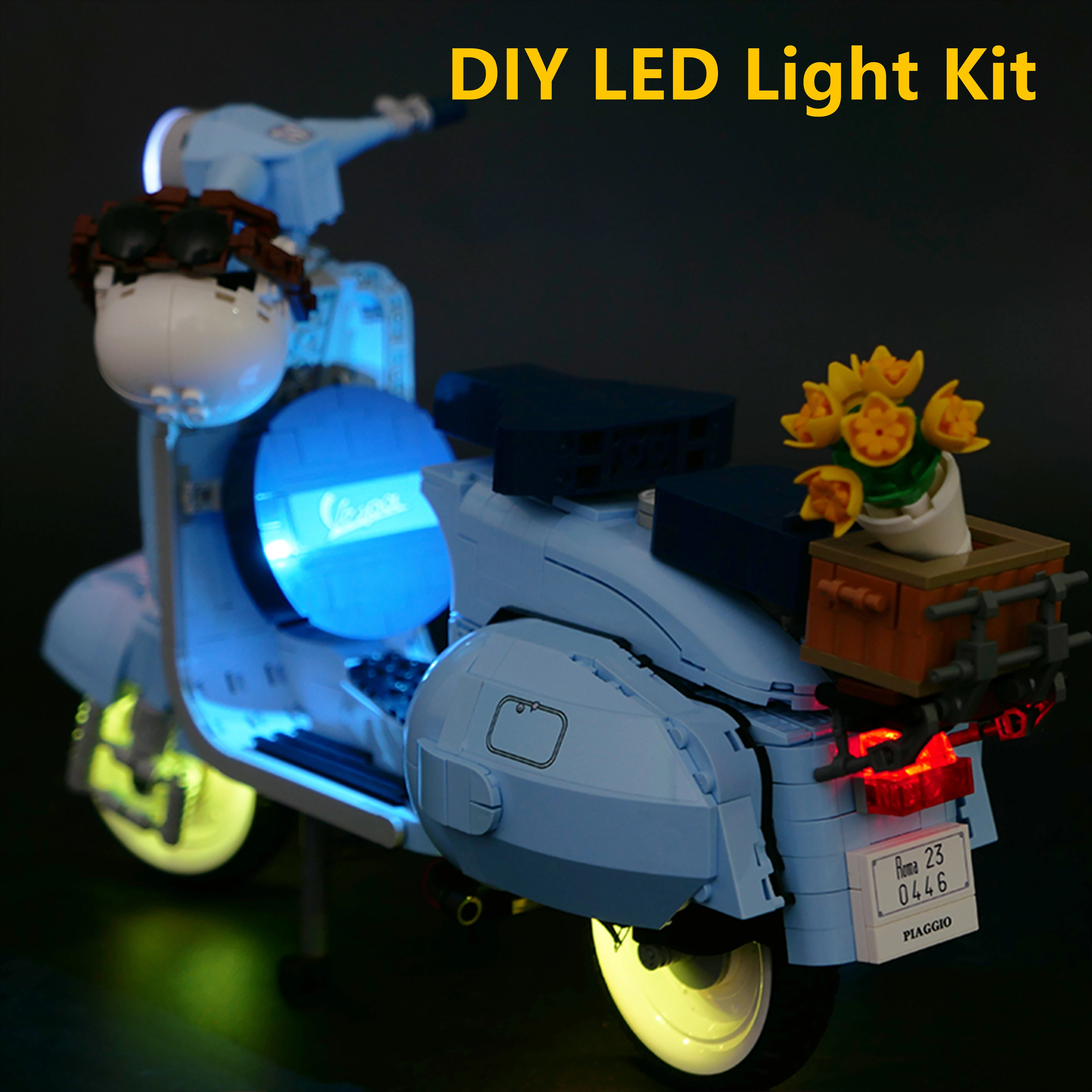 LED Light Kit for 10298 Scooter Building Block Motorcycle Model Remote Control Lighting Set Decoration for Display
LED Light Kit for 10298 Scooter Building Block Motorcycle Model Remote Control Lighting Set Decoration for Display