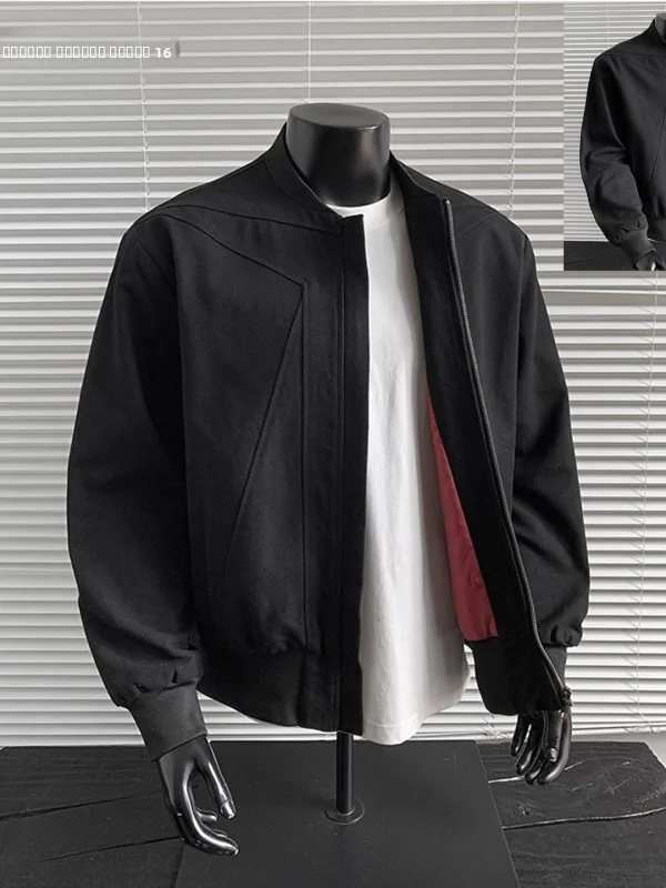 Мужская осенняя куртка-бомбер в стиле ретро-американский деконструктивный дизайн с воротником-стойкой, однотонная, с внутренним подкладом, в стиле Cleanfit
Мужская осенняя куртка-бомбер в стиле ретро-американский деконструктивный дизайн с воротником-стойкой, однотонная, с внутренним подкладом, в стиле Cleanfit