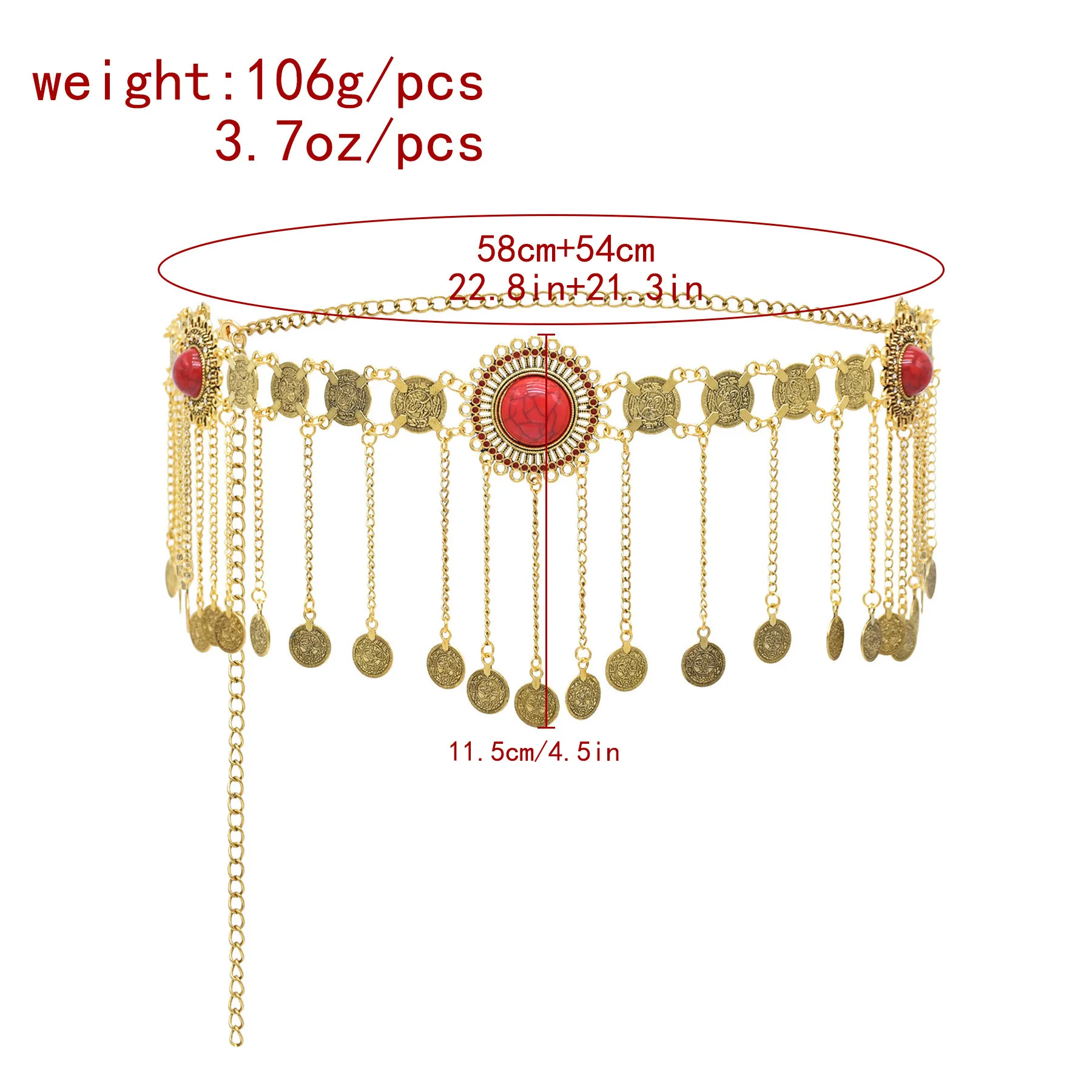 Retro Ethnic Coin Tassel Women's Body Abdomen Waist Chain Jewelry Fashion Design Party Birthday Accessories Gift
Retro Ethnic Coin Tassel Women's Body Abdomen Waist Chain Jewelry Fashion Design Party Birthday Accessories Gift