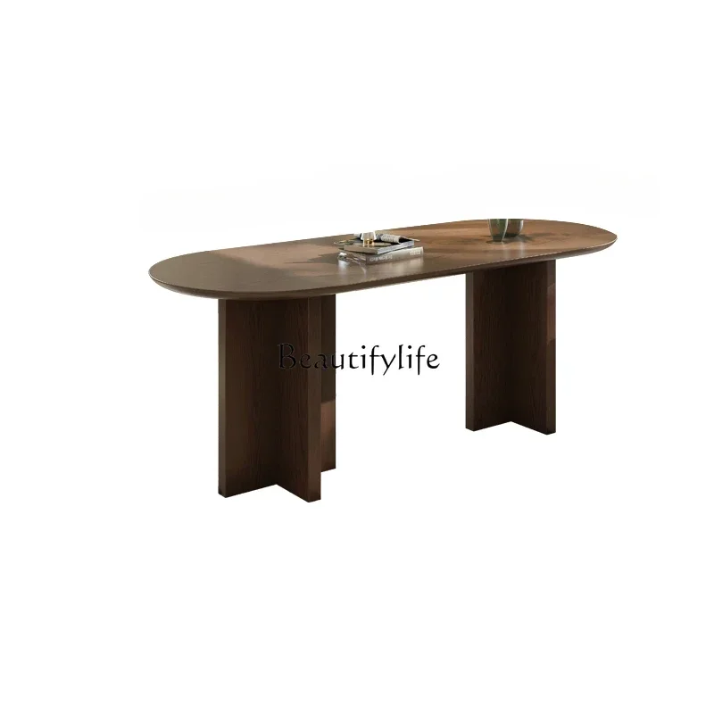 FG10Medieval travertine rock slab dining table living room household oval retro solid wood dining table
FG10Medieval travertine rock slab dining table living room household oval retro solid wood dining table