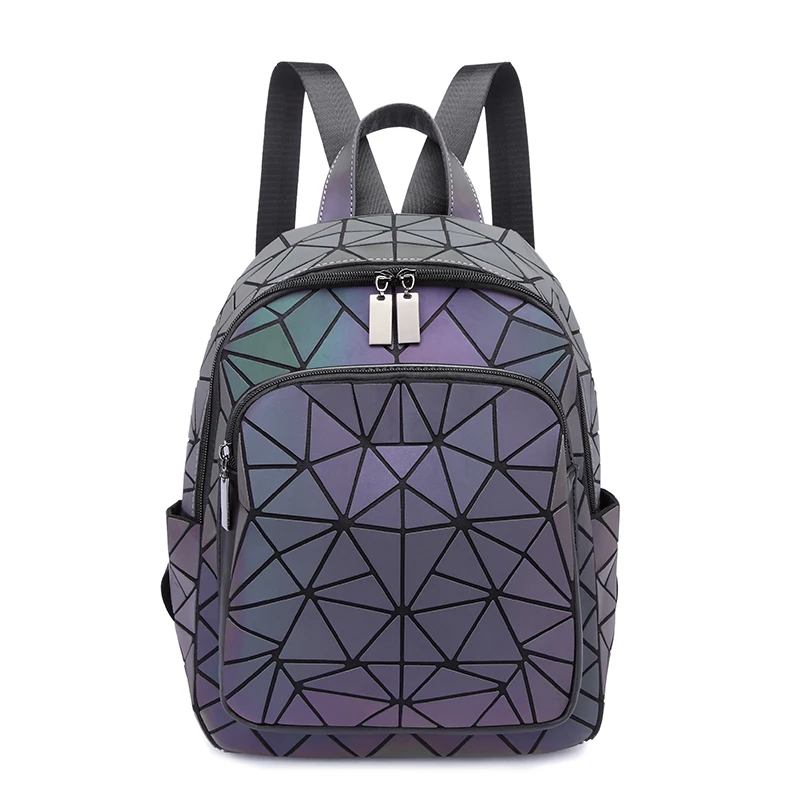 Geometric Backpack Bags Female Reflective Backpack Women's Holographic School Bag Fashion Luminous Lady Backpack School Shoulder
Geometric Backpack Bags Female Reflective Backpack Women's Holographic School Bag Fashion Luminous Lady Backpack School Shoulder