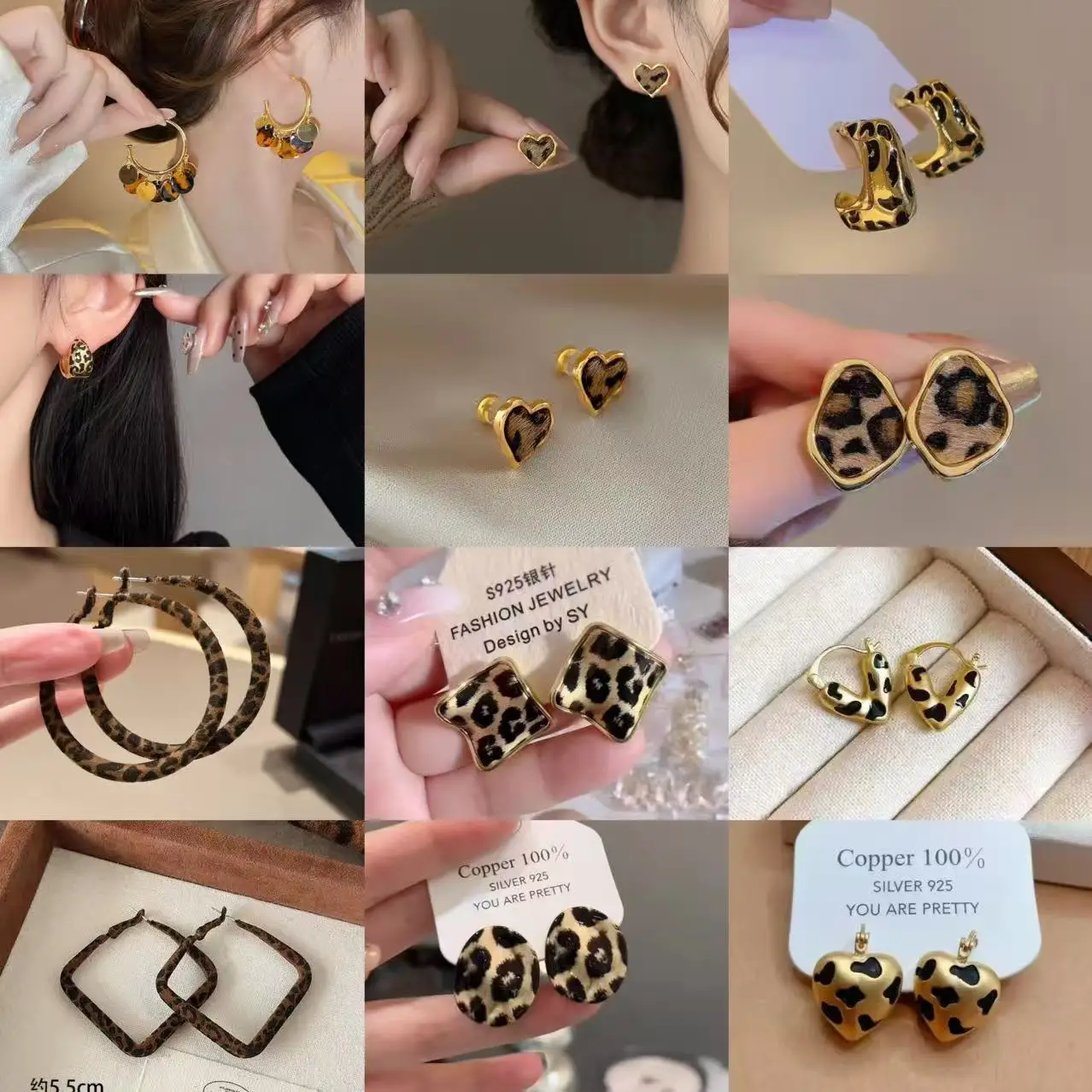 Chunky Caramel Leopard Hoop Earrings Retro Hong Kong Style Simple Yet Bold Flattering for Full Face Design Lightweight
Chunky Caramel Leopard Hoop Earrings Retro Hong Kong Style Simple Yet Bold Flattering for Full Face Design Lightweight