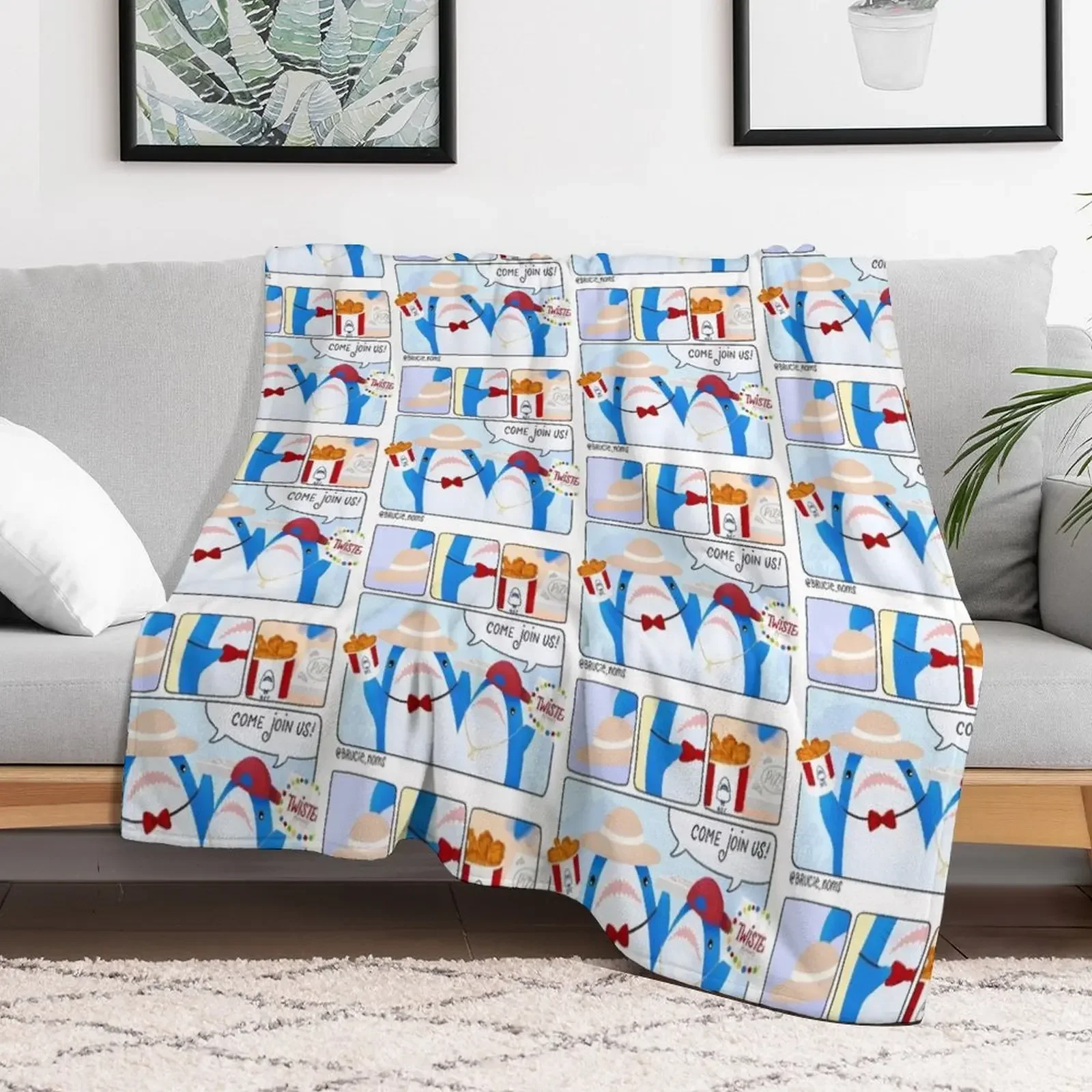 Blahaj comic: picnic party Throw Blanket Bed linens Decorative Throw christmas decoration Blankets
Blahaj comic: picnic party Throw Blanket Bed linens Decorative Throw christmas decoration Blankets