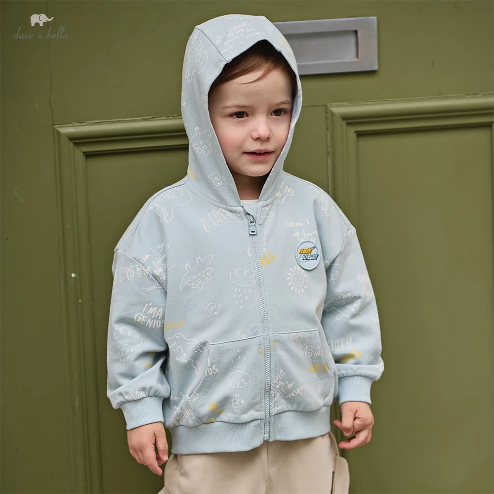 Детские куртки с капюшоном Dave Bella для мальчиков, осенне-весенняя коллекция, модная детская одежда, стильная куртка с принтом, вязаная верхняя одежда для улицы DB1260937
Детские куртки с капюшоном Dave Bella для мальчиков, осенне-весенняя коллекция, модная детская одежда, стильная куртка с принтом, вязаная верхняя одежда для улицы DB1260937