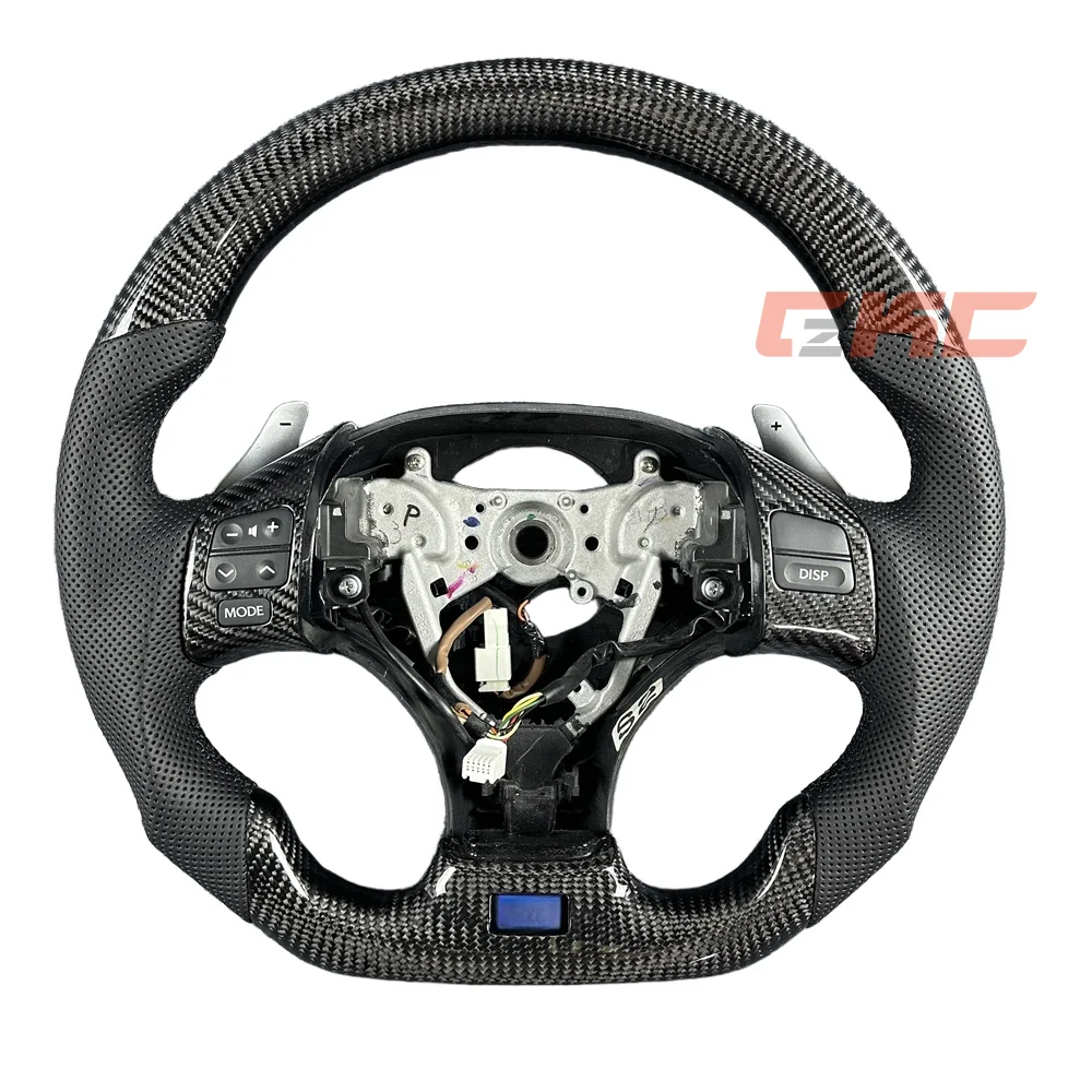 Customized black leather suture carbon fiber steering wheel for 2006 2007 2008 2009 2010 2011 T-oyota L-exus IS car accessories
Customized black leather suture carbon fiber steering wheel for 2006 2007 2008 2009 2010 2011 T-oyota L-exus IS car accessories