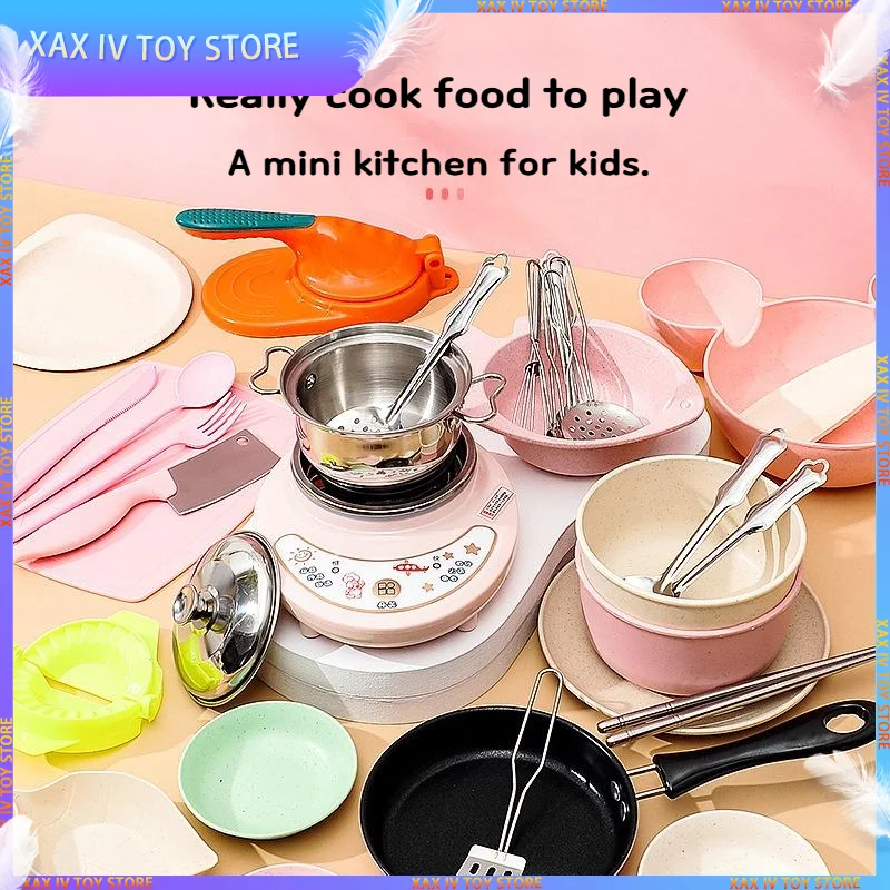 New Mini Kitchen Real Cooking Full Set Of Cooking Girl Small Kitchen Set Children Baby Puzzle Play House Toys Kids Toys For Girl
New Mini Kitchen Real Cooking Full Set Of Cooking Girl Small Kitchen Set Children Baby Puzzle Play House Toys Kids Toys For Girl