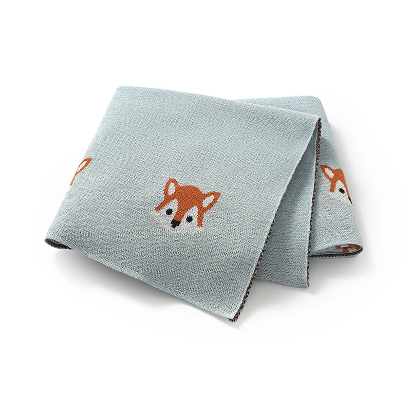 Newborn Baby Blankets Cotton Knitted Infant Boy Girl Bedding Quilt 100*80CM Plaid Toddler Stroller Swaddle Cute Cartoon Fox Soft
Newborn Baby Blankets Cotton Knitted Infant Boy Girl Bedding Quilt 100*80CM Plaid Toddler Stroller Swaddle Cute Cartoon Fox Soft