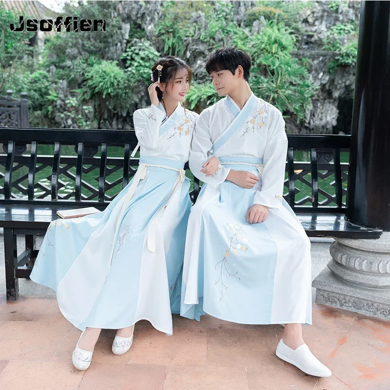 Chinese Dress Man Couple Hanfu woman Retro Traditional Embroidery Costume Men Tang Dynasty stage folk dance clothing
Chinese Dress Man Couple Hanfu woman Retro Traditional Embroidery Costume Men Tang Dynasty stage folk dance clothing