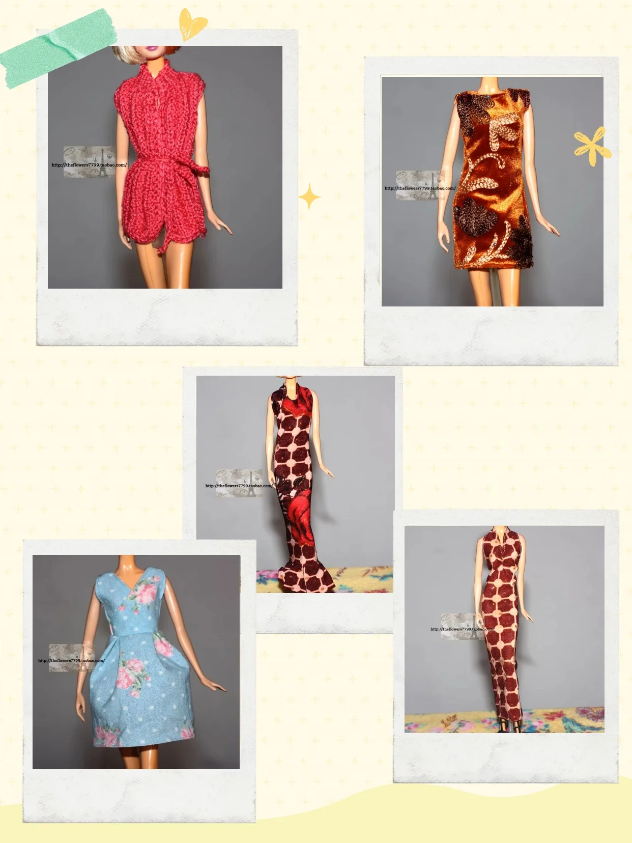 Комплект одежды для 12-дюймовой фигурки: вельветовый жилет, юбка с вышивкой, длинное платье на бретелях, хлопковое платье (масштаб 1/6)
Комплект одежды для 12-дюймовой фигурки: вельветовый жилет, юбка с вышивкой, длинное платье на бретелях, хлопковое платье (масштаб 1/6)