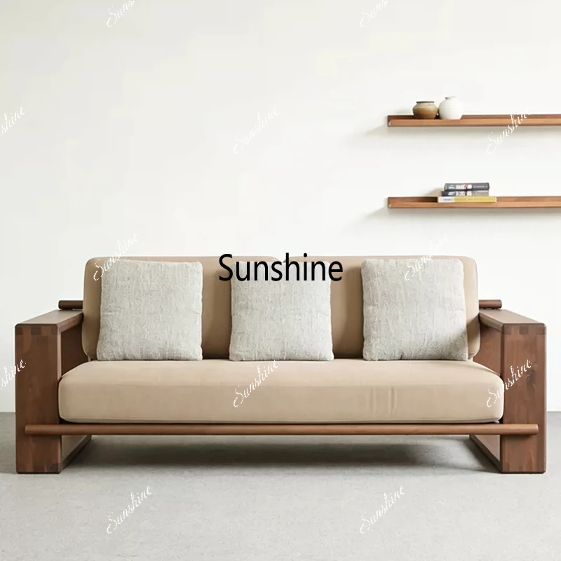 Simple living room sofa office negotiation atmosphere solid wood sofa reception area
Simple living room sofa office negotiation atmosphere solid wood sofa reception area