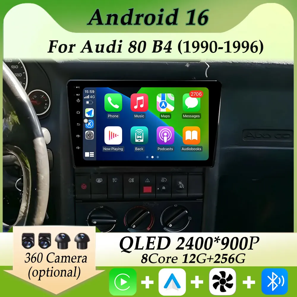 Car Radio Video Multimedia Player Carplay Android GPS Navigation Split Screen for Audi 80 B4 1990 - 1996 HD Screen DSP Stereo
Car Radio Video Multimedia Player Carplay Android GPS Navigation Split Screen for Audi 80 B4 1990 - 1996 HD Screen DSP Stereo