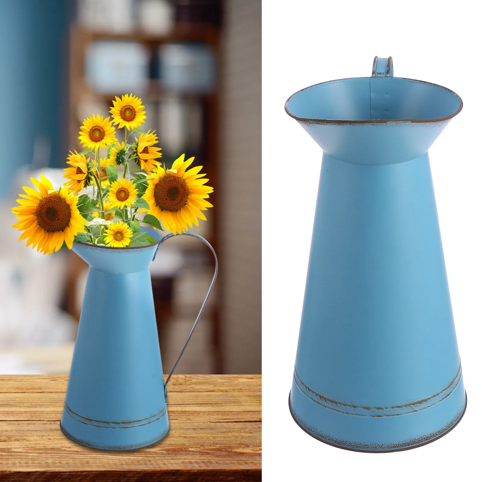 Vintage Iron Flower Vase Pure Color Rustic Country House Style Decorative Flower Bucket Creative Home Decoration Plant Pot
Vintage Iron Flower Vase Pure Color Rustic Country House Style Decorative Flower Bucket Creative Home Decoration Plant Pot