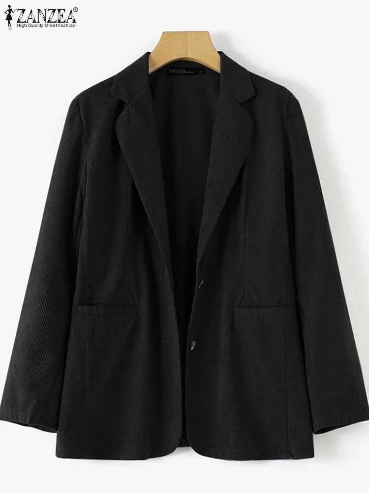 2025 ZANZEA Fashion Women Blazer Suits Autumn Long Sleeve Lapel Neck Corduroy Coats Casual Vintage Buttons Thin Jackets Chaqueta
2025 ZANZEA Fashion Women Blazer Suits Autumn Long Sleeve Lapel Neck Corduroy Coats Casual Vintage Buttons Thin Jackets Chaqueta