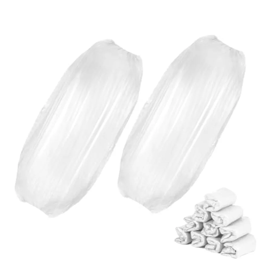 Annhua Disposable Arm Sleeves Covers Waterproof Thick Plastic Arm Sleeves Oversleeves with Elastic Cuff 100 Pcs, 15 x 8 Inch
Annhua Disposable Arm Sleeves Covers Waterproof Thick Plastic Arm Sleeves Oversleeves with Elastic Cuff 100 Pcs, 15 x 8 Inch