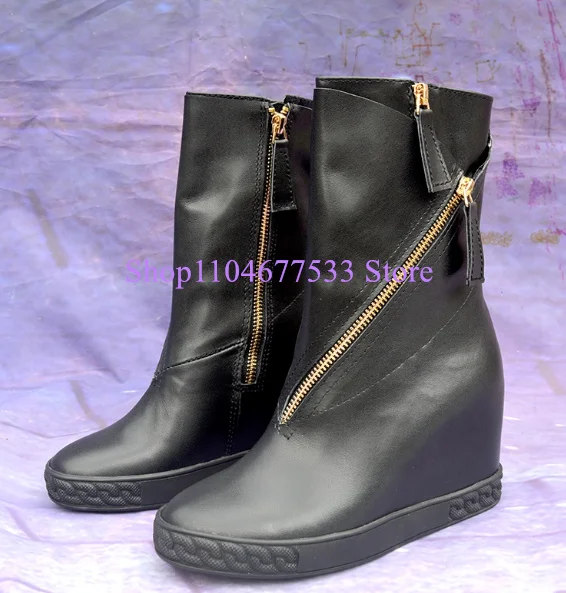 Черные кожаные женские ботильоны с декором на молнии, модные женские короткие ботильоны на танкетке 8 см, женская обувь на платформе
Черные кожаные женские ботильоны с декором на молнии, модные женские короткие ботильоны на танкетке 8 см, женская обувь на платформе
