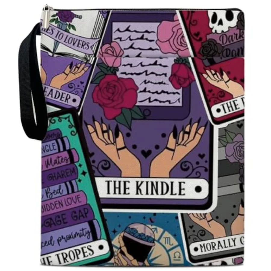 Book Sleeve Rose Tarot Book Protector Pouch with Zipper Book Lover Gifts for Bookish Librarian Book Sleeve for Friends Teens Wo
Book Sleeve Rose Tarot Book Protector Pouch with Zipper Book Lover Gifts for Bookish Librarian Book Sleeve for Friends Teens Wo