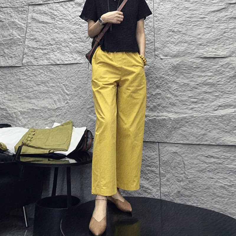 plus Size Women's Casual Straight Leg Pants High Waist Elastic Waist Cool Feeling Summer New Loose Nine Points Wide Leg Pants
plus Size Women's Casual Straight Leg Pants High Waist Elastic Waist Cool Feeling Summer New Loose Nine Points Wide Leg Pants