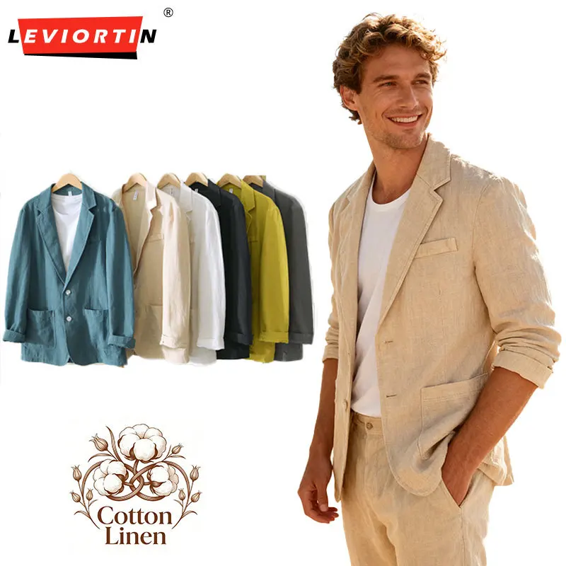 Men's Cotton Linen Blazer Lightweight Unlined Single Breasted Loose Fit Business Casual Suit Jacket Fashion Layer Blazer Coats
Men's Cotton Linen Blazer Lightweight Unlined Single Breasted Loose Fit Business Casual Suit Jacket Fashion Layer Blazer Coats