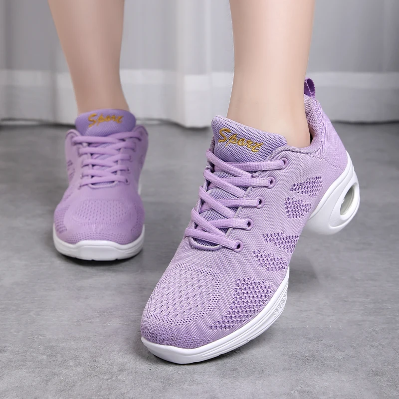 Women Perforated Mesh Dance Sneakers Air Cushion Wedge Sole Anti Slip Lace Up Footwear for Jazz Dance Gym Workout W0020
Women Perforated Mesh Dance Sneakers Air Cushion Wedge Sole Anti Slip Lace Up Footwear for Jazz Dance Gym Workout W0020