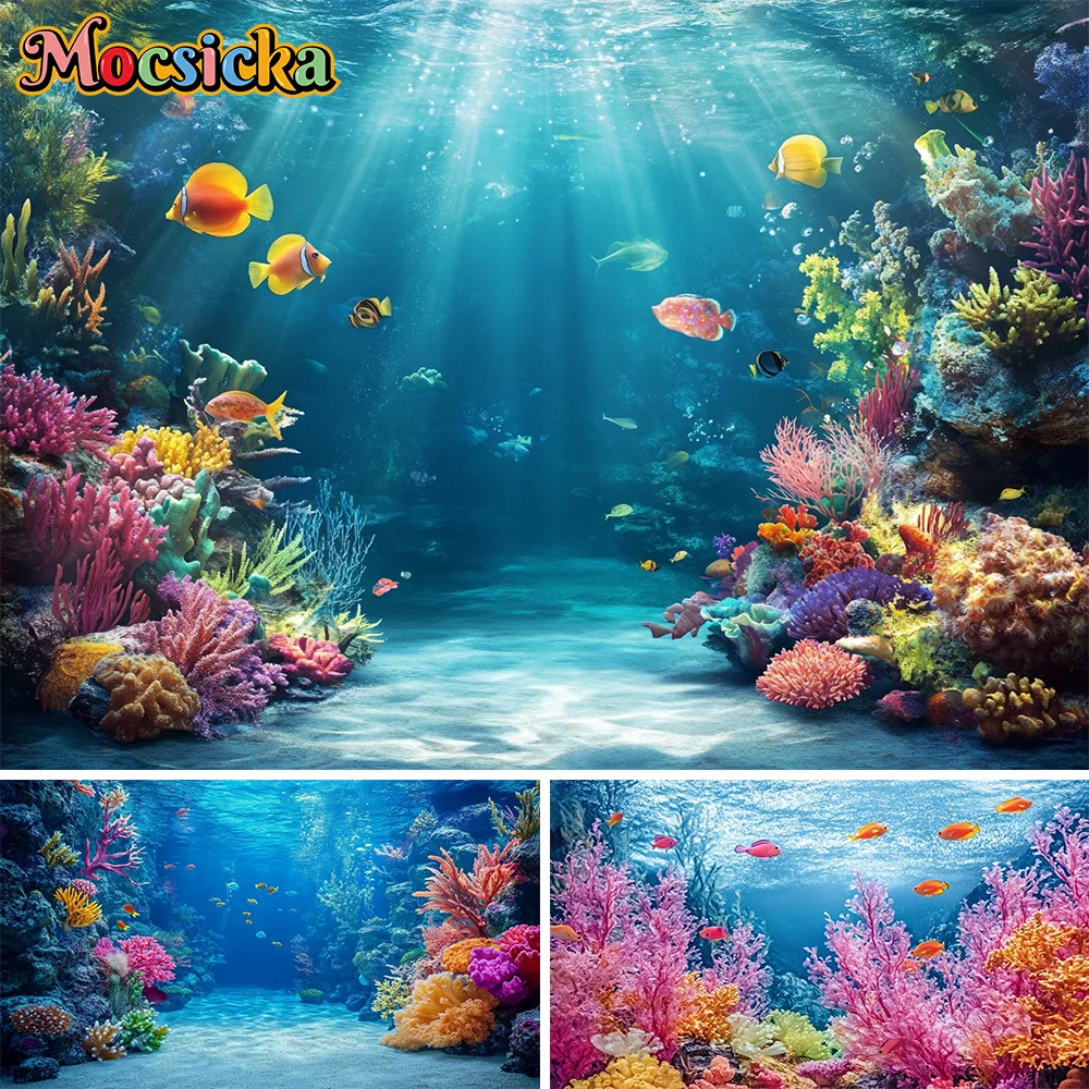 Underwater Summer Sea Water Coral Backdrops Background Photography Aquarium Birthday Party Baby Shower Kids Photo Studio
Underwater Summer Sea Water Coral Backdrops Background Photography Aquarium Birthday Party Baby Shower Kids Photo Studio