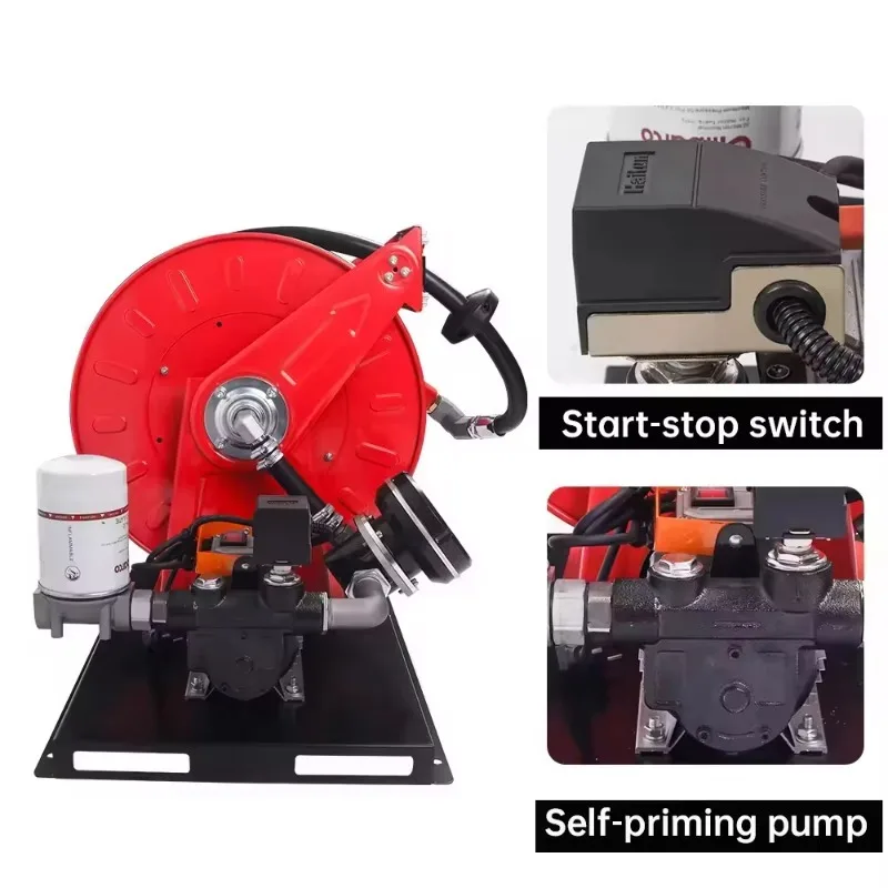 High-Flow 550W-700W D/Kero Fuel Reel Pump Set 40-80L/min Silent Disk Flow Meter Filter Assembly Portable Fuel Dispenser
High-Flow 550W-700W D/Kero Fuel Reel Pump Set 40-80L/min Silent Disk Flow Meter Filter Assembly Portable Fuel Dispenser
