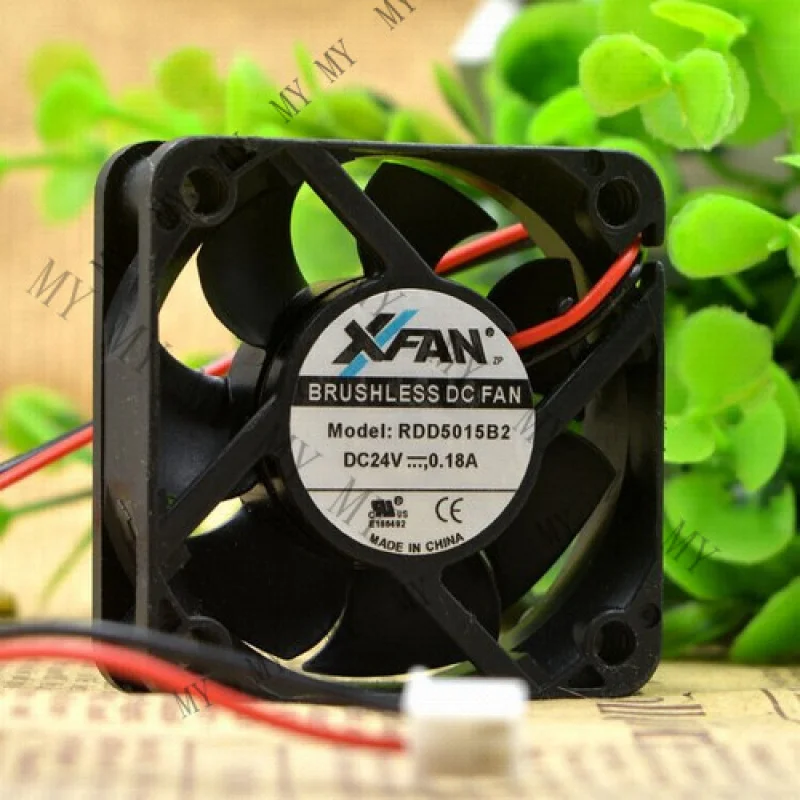 TT for XFAN RDD5015B2 DC24V 0.18A 50*50*15MM 5015 5CM 2Pin Inverter cooling fan #T6
TT for XFAN RDD5015B2 DC24V 0.18A 50*50*15MM 5015 5CM 2Pin Inverter cooling fan #T6