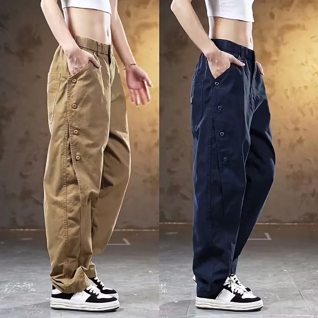 Spring Autumn Men's Casual Pants Versatile Loose Straight Leg Workwear Trousers Faionable Japanese Sle Slimming Button De...
Spring Autumn Men's Casual Pants Versatile Loose Straight Leg Workwear Trousers Faionable Japanese Sle Slimming Button De...