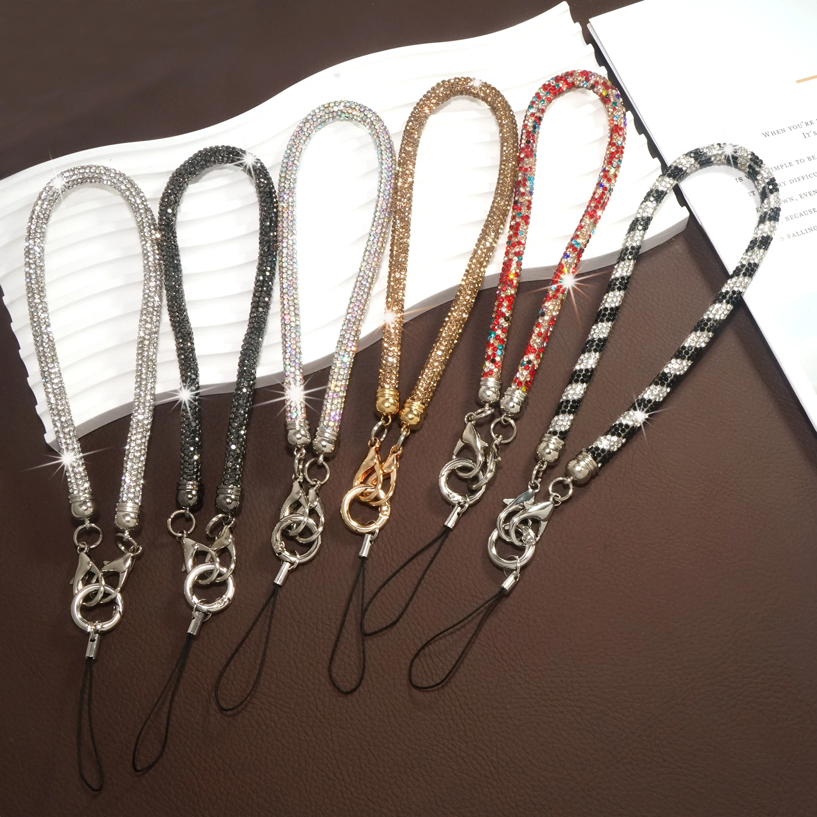 For Mobile Phone Case Colorful Rhinestone Trim Cotton Core Base Lanyard Wrist Strap Anti-Lost Sling Short Bracelet Chain
For Mobile Phone Case Colorful Rhinestone Trim Cotton Core Base Lanyard Wrist Strap Anti-Lost Sling Short Bracelet Chain