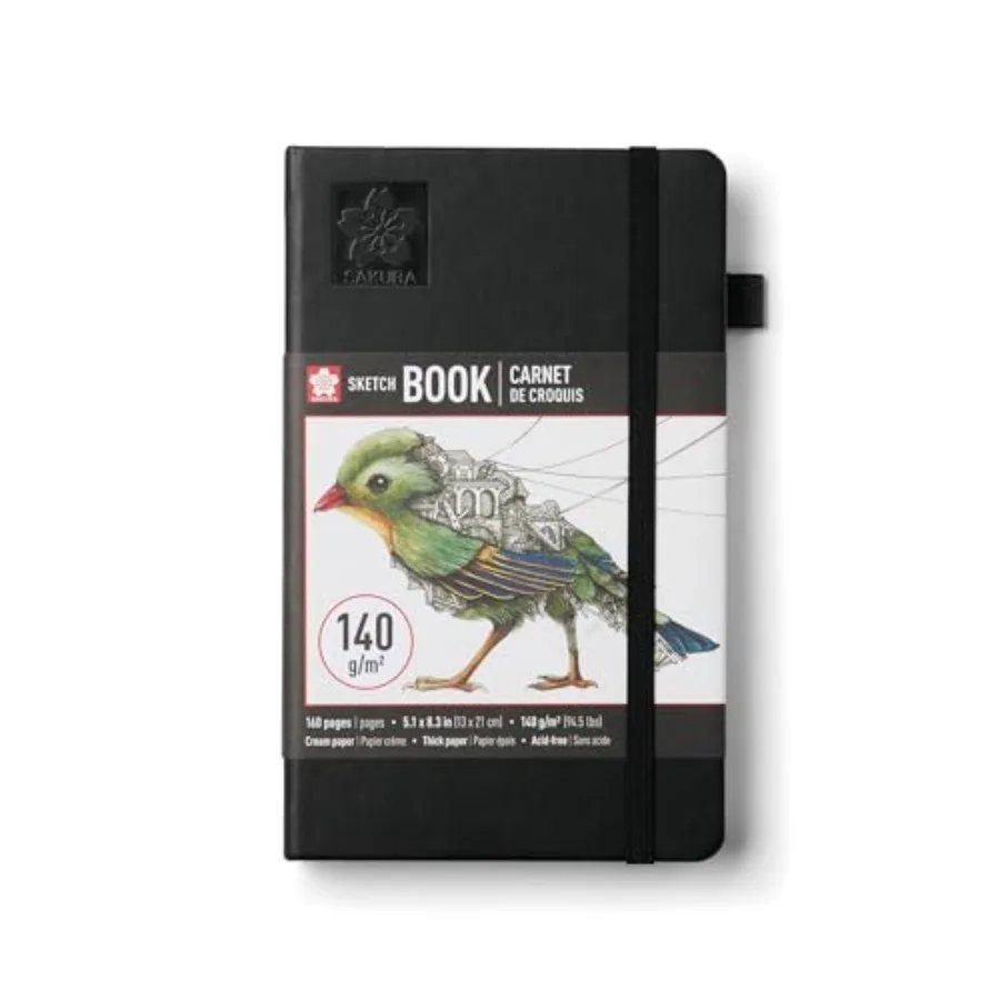 Sketchbook A5 - Drawing Sketchbook for Visual Journaling, Effortless Sketching and Personal Use - 140 GSM - Hardcover Hardcover
Sketchbook A5 - Drawing Sketchbook for Visual Journaling, Effortless Sketching and Personal Use - 140 GSM - Hardcover Hardcover
