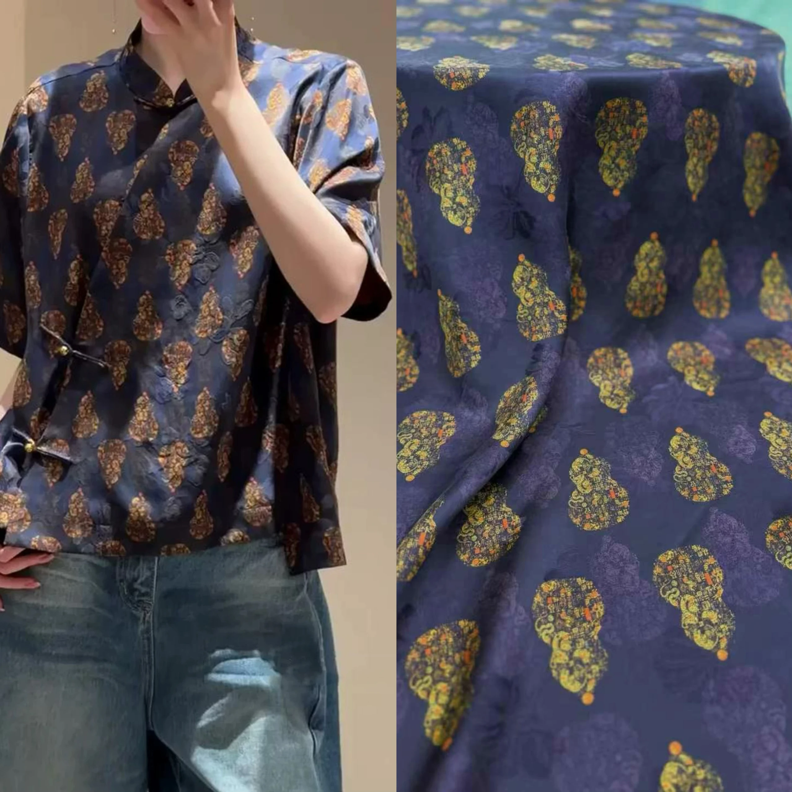 Новая фиолетовая рубашка из атласного шелка с вышивкой в стиле Востока, с узором «Красное облако» и цветами-горлянками, класса люкс, из шелкового материала
Новая фиолетовая рубашка из атласного шелка с вышивкой в стиле Востока, с узором «Красное облако» и цветами-горлянками, класса люкс, из шелкового материала