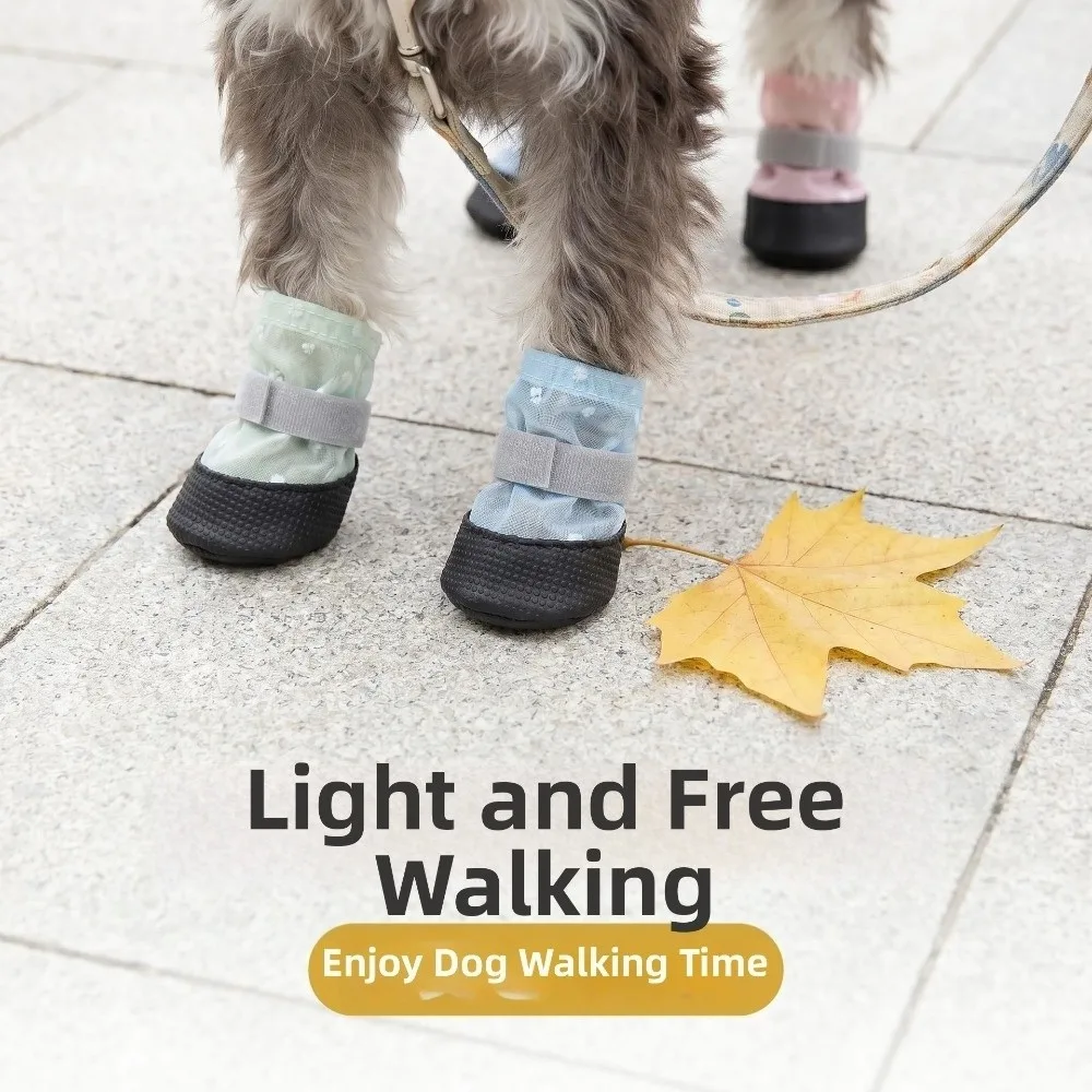 4Pcs Breathable Dog Mesh Shoes Non-Slip Wear Resistant Puppy Net Boots Soft Sole Adjustable Strap Anti-Slip Dog Boots
4Pcs Breathable Dog Mesh Shoes Non-Slip Wear Resistant Puppy Net Boots Soft Sole Adjustable Strap Anti-Slip Dog Boots