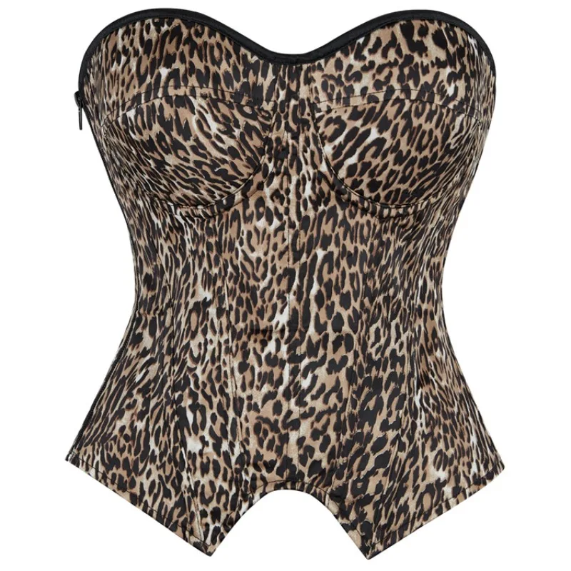 Leopard Print Corset Top Sexy Hot Girl Bustier Top Fashionable Strapless Corsets Side Zipper Back Lace-up Female Bodice XXS-XXL
Leopard Print Corset Top Sexy Hot Girl Bustier Top Fashionable Strapless Corsets Side Zipper Back Lace-up Female Bodice XXS-XXL