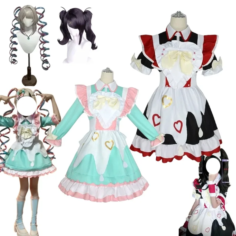 Game Character KAngel Rain Cosplay Costume Ame Chan Lolita Maid Dress Wig Anime Set Hallowmas Carnival Party for Women Roleplay
Game Character KAngel Rain Cosplay Costume Ame Chan Lolita Maid Dress Wig Anime Set Hallowmas Carnival Party for Women Roleplay